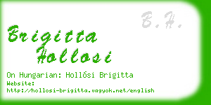 brigitta hollosi business card