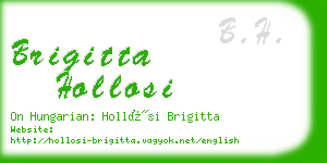 brigitta hollosi business card